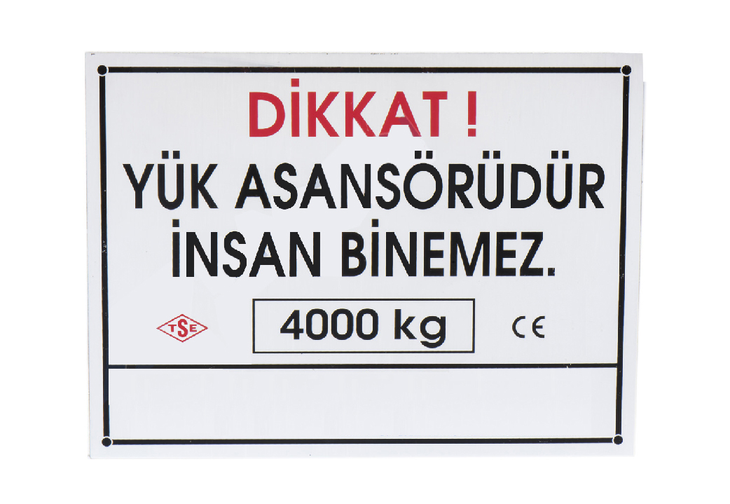 Asansör Etiketleri